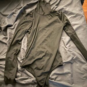 Black Long Sleeve Turtleneck Bodysuit
